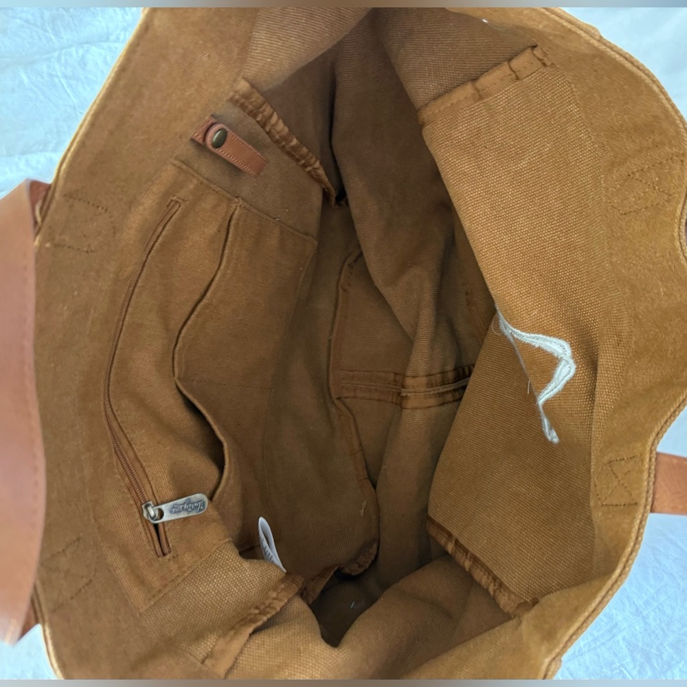 Thirty-One Market Canvas Crossbody Tote - Picture 2 of 4